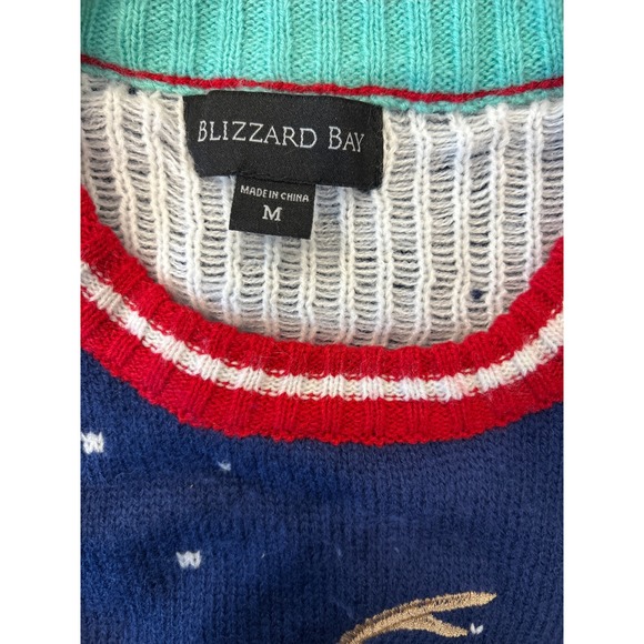 Blizzard Bay unisex Ugly Christmas Sweater- Medium Reindeer Hot Cocoa - Picture 4 of 5